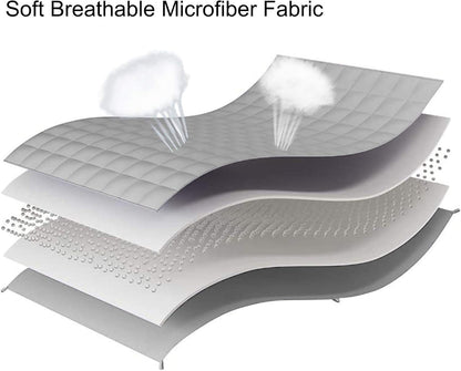 L'AGRATY Weighted Blanket Kids- 40"x60" 10lbs Cooling Breathable Microfiber Material with Glass Beads Small Blanket for All-Season Summer Fall Winter Soft Thick Comfort