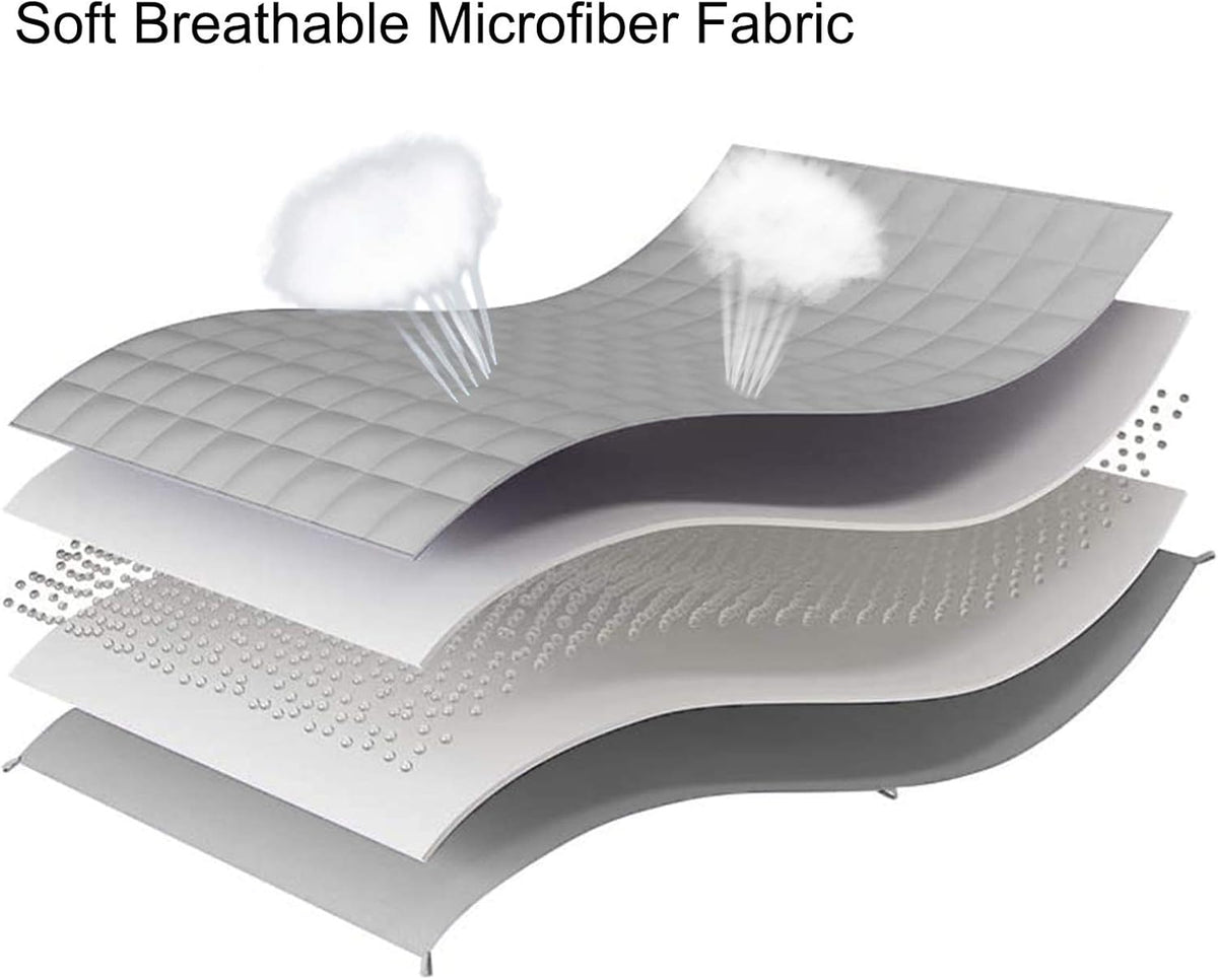L'AGRATY Weighted Blanket - 48"x72" 20lbs Cooling Breathable Heavy Blanket Microfiber Material with Glass Beads for Adult All-Season Summer Fall Winter Soft Thick Comfort