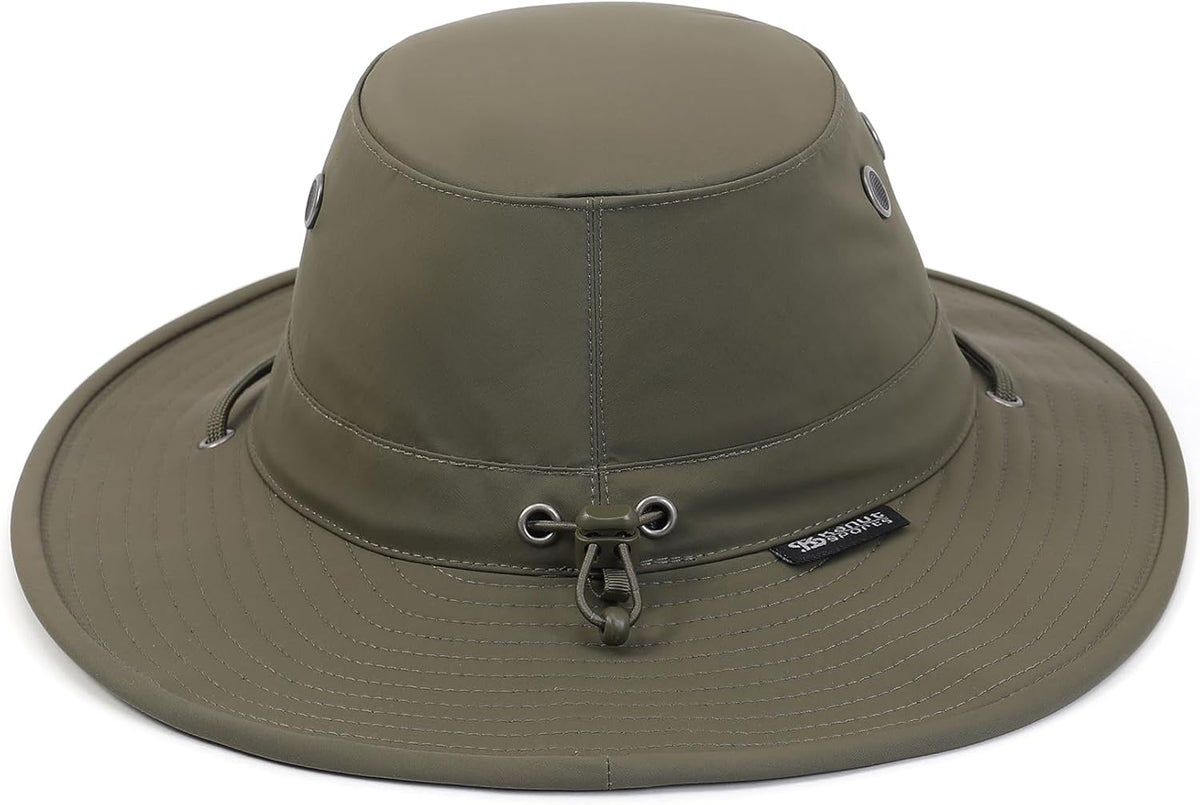 Sanford Safari Hat for Men and Women, Wide Brim Sun Hat, Water-Resistant, Floatable, Packable, UV Protection Fishing Hat