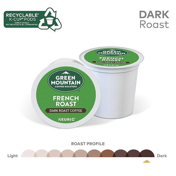 Green Mountain Coffee French Roast, K-Cup Portion Pack for Keurig K-Cup Brewers, 24-Count