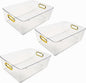 Clear Plastic Storage Bins Kitchen Organization, Pantry Storage, Fridge Organizer, Pantry Organization and Storage Bins, Cabinets Organizers, Bathroom storage bins - 3M