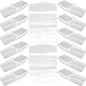 Sosoport 50pcs Clothing Storage Bags Transparent Garment Covers PE Thickened Dustproof Hanging Suit Covers with Hanger for Clothes