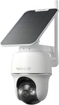 REOLINK First 4K Solar Security Cameras Wireless Outdoor, Argus PT Ultra+Solar Panel, 360° Pan Tilt Auto-Tracking, 8MP Color Night Vision, 2.4/5 GHz Wi-Fi 6, No Subscriptions, Home Hub Compatible