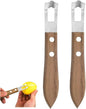 2Pcs Channel Knife Lemon Zester Tool Stainless Steel Citrus Peeler for Orange Fruit Rind Peel, Home Kitchen Bar Tools