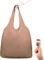 Nanobag Ultra-Lightweight Heavy Duty Foldable Tote for Women & Men, Reusable Grocery & Travel Bag, Packable Collapsible Compact Market Essential (XL Mocha)