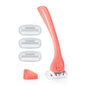 Billie Razors for Women Shave Kit – Women’s Razor + 4 x 5-Blade Razor Refills + Magnetic Holder – Coral