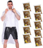 Rain Ponchos,with Drawstring Hood （10 Pack） Emergency Disposable Rain Ponchos Family Pack for Adults,Clear