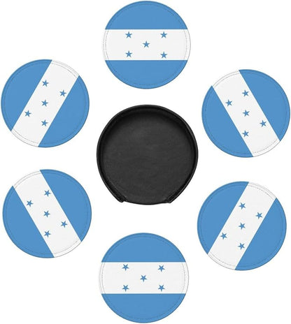 Honduras Flag Coasters for Drinks
