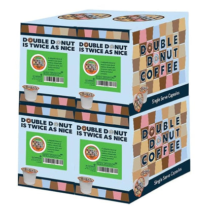 Double Donut Pumpkin Spice Medium Roast Flavored Decaf Coffee Pods for Keurig K-Cup Makers from Double Donut, 96 Capsules
