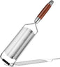 KULUNER Professional-Grade Lemon Zester with Fine Blades, Lightweight Cheese/Vegetable Grater, Solid Wood Handle Design - Rust-Resistant, Durable, Essential Kitchen Tool （A2）