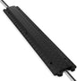 Pyle Durable Cable Protection Ramp Cover - Supports 11000lbs Single Channel Heavy Duty Hose and Cord Track Floor Protection, 39.4” x 5.11” x 0.78” Cable Concealer for Indoor Outdoor Use -PCBLCO101BK