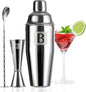 24oz Cocktail Shaker Set with 1 oz 2oz Jigger - Monogramm Initials Martini Shaker Set - 304 Stainless Steel Bar Shaker for Margarita,Mojito-Personalized Gift for Friend,Husband-B
