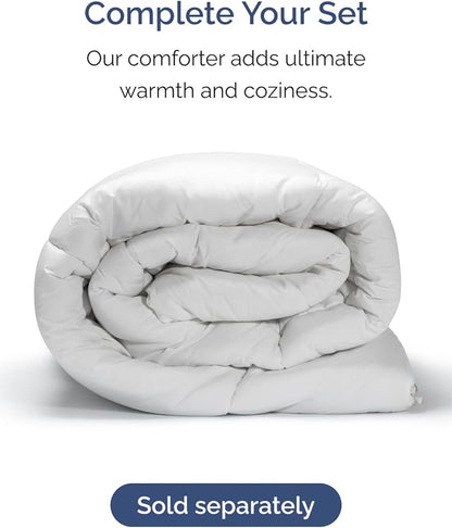 Extra Deep Pocket Split King Sheets - 5 Piece Breathable & Cooling Bed Sheets - Hotel Luxury Bed Sheet Set - Soft, Wrinkle Free & Comfy - Easily Fits Extra Deep Mattresses - Light Grey Sheets Set