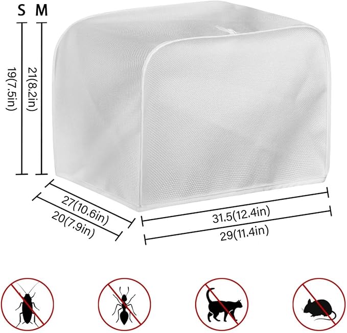 Rooster Kitchen Blender Dust Cover Sunflower Bread Maker Toaster Protector Lightweight Coffee Maker Appliance Covers Size M