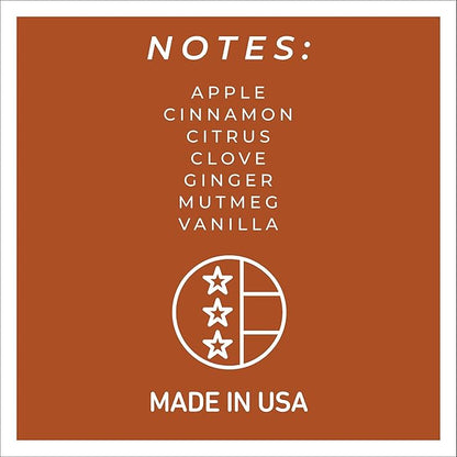 A Cheerful Giver - Aunt Kook's Apple Cider Mama Scented Glass Jar Candle (22oz) with Lid & True to Life Fragrance Made in USA