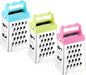 3Pcs Mini Grater, Small Cheese Grater Stainless Steel Box Grater with Handle Efficient Kitchen Gadget for Grating Garlic Nutmeg Chocolate Parmesan Dishwasher Safe,1.02x1.45in