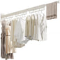 The Gospel of Tiny Homes!Clothes Drying Racks Wall Mounted,Foldable,Space-Saving Laundry Solution for Apartments and Bathrooms,Durable Metal Design (White)