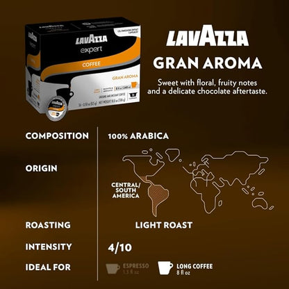 Lavazza Expert Variety Pack, Contains Light, Medium, and Dark Roast Espresso and Coffee Capsules, Compatible with Lavazza Classy Machines (36 Capsules)
