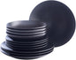 Porto by Stone Lain Semplice 12-Piece Premium Kitchen & Dining Dinnerware Set