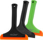 NEWISHTOOL Car Glass Small Window Squeegee, Auto Water Blade, Side Mirror Water Wiper, Shower Squeegee for Glass Doors, 5.9" Blade 7.5" Long Handle Silicone Squeegee, 3 Pack