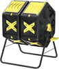 Compost Bin Outdoor - 2 X 18.5 Gal Dual Chamber Compost Tumbler,BPA Free Outdoor Rotating Composter with Easy-Turn, Fast-Working System
