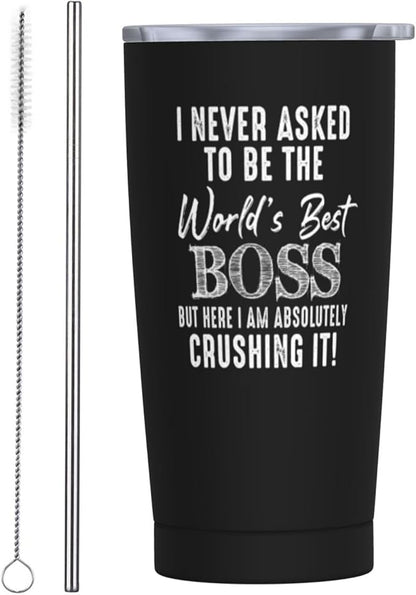 Best Boss Gifts for Men, Bosses Christmas Gifts for Men, Unique Birthday Gift for Boss Male, Male Bosses Day Gift Ideas 20oz Tumbler