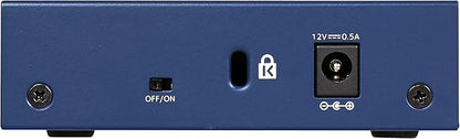 NETGEAR 5-Port Gigabit Ethernet Unmanaged Switch (GS105NA) - Desktop or Wall Mount, and Limited Lifetime Protection