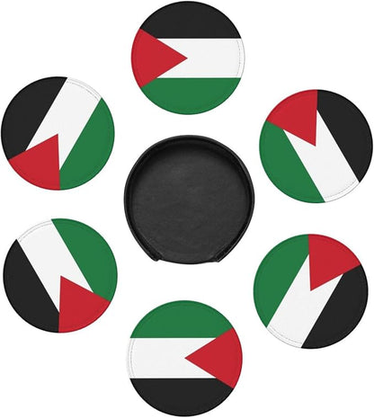 Palestinian Flag Coasters for Drinks