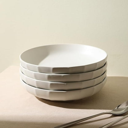 Stone Lain Rio 4-Piece Pasta Bowl Set Stoneware, Beige