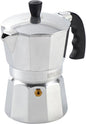 IMUSA USA B120-42V Aluminum Espresso Stovetop Coffeemaker 3-Cup, Silver (Pack of 1)