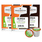 Fresh Roasted Coffee,100% Water Processed Half-Caf Colombian, Kosher, K-Cup Compatible, 72 Pods
