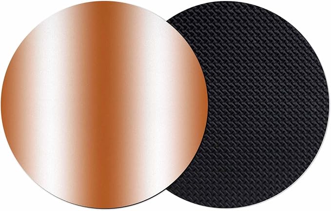 Ombre Orange-red Coasters Set of 2, Modern Minimalist Geometric Gradient