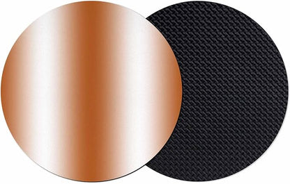 Ombre Orange-red Coasters Set of 2, Modern Minimalist Geometric Gradient