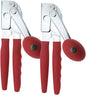 Chef-Master 2-Pack Heavy Duty Can Opener with Anti-Slip Grip, Manual Handheld for Large Cans