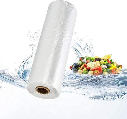 14x20 Plastic Produce Bags on a Roll - Clear Plastic Bags for Food, Vegetable, Fruits, Bread, Pet Bags and Grocery Clear Bag- 350 Bags/roll (14''x20'', 1 Roll)