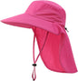 Home Prefer Outdoor UPF50+ Sun Hat Wide Brim Mesh Fishing Hat with Neck Flap