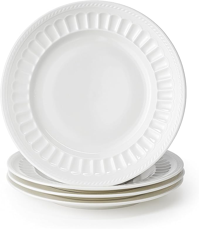 kanthea Bone China Appetizer Plates Set of 4, Serving Dishes