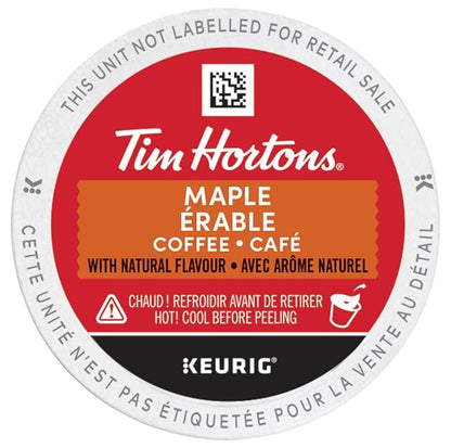 Tim Hortons Maple Coffee, Recyclable Single Serve Keurig K-Cup Pods, Flavoured Medium Roast, 12 Count