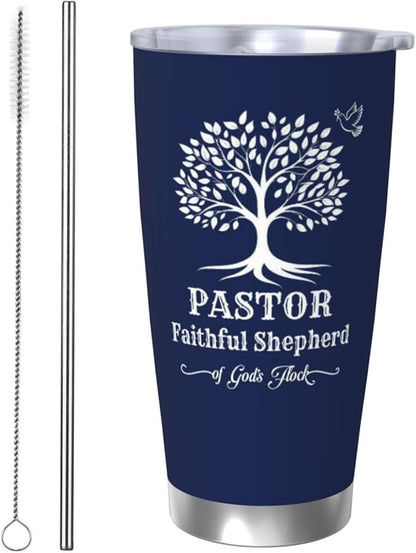 Pastor Gifts for Men, Religious Coffee Mugs, Pastors Christian Tumbler,20oz Coffee Tumbler, Pastor Appreciation Travel Mug