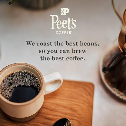 Peet's Coffee, Flavored Light Roast Keurig K-Cup Pods - Caramel Brulee 22 Count (1 Box of 22 Pods)