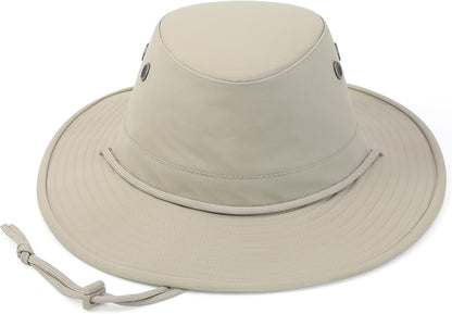 Sanford Safari Hat for Men and Women, Wide Brim Sun Hat, Water-Resistant, Floatable, Packable, UV Protection Fishing Hat