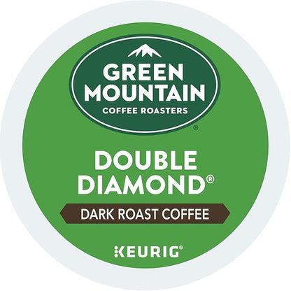 Green Mountain Coffee Roasters Double Diamond Keurig Single-Serve K-Cup pods, Dark Roast Coffee, 60 Count (6 Packs of 10)