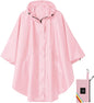 SaphiRose Unisex Rain Poncho Hooded Waterproof Raincoat for Adults Women