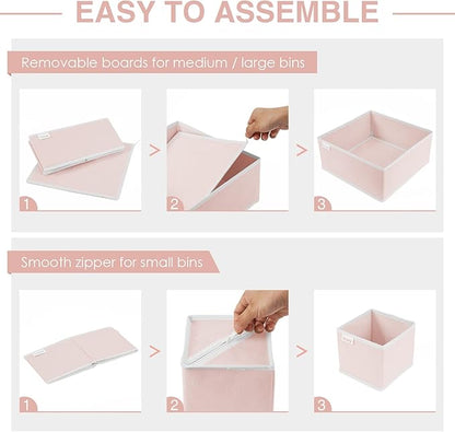 8 Pack Underwear Drawer Organizer, Drawer Organizer Clothes, Foldable Cloth Storage Box Closet Dresser Drawer Divider Organizer for Clothes, Scarves