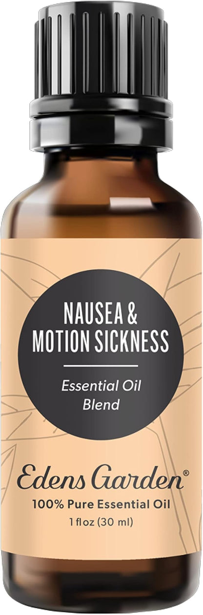 Edens Garden Nausea & Motion Sickness Essential Oil Blend- 100% Pure Premium Grade, Undiluted, Natural, Therapeutic, Aromatherapy, The Best for Skin, Humidifiers, Face 30 ml (1 fl oz)