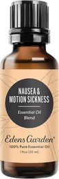 Edens Garden Nausea & Motion Sickness Essential Oil Blend- 100% Pure Premium Grade, Undiluted, Natural, Therapeutic, Aromatherapy, The Best for Skin, Humidifiers, Face 30 ml (1 fl oz)