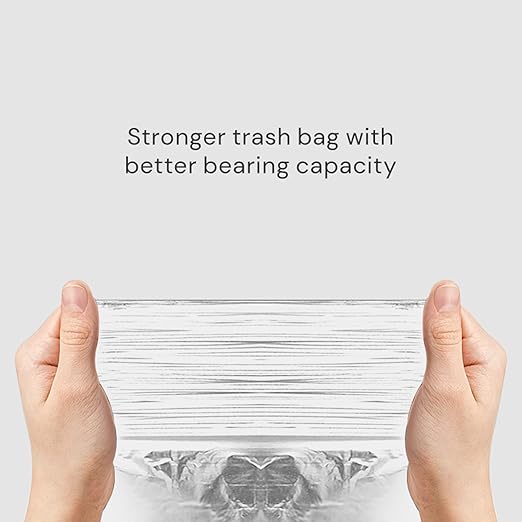 TOWNEW T Air One Official Refill Rings for Smart Bathroom Trash Can, Sturdy Trash Bags for Electric Automatic Trash Can, 2.6 Gallon, 8 pk White Refill Rings - Up to 96 Trash Bags