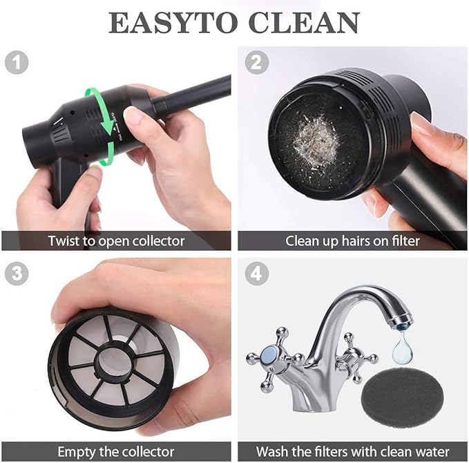 [Upgrade] Mini Vacuum Cordless Vacuum Keyboard Cleaner Mini Computer Vacuum Rechargeable Desk Vacuum for Cleaning Dust,Hair,Crumbs,Eraser Scrap,Laptop,Pet House，Sewing Machine