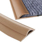 Self Adhesive Carpet Transition Strip with Edge Trim, Designed for Seamless Transitions from Carpet to Tile or Vinyl Floors, Perfect for Doorways.(Brown,15ft)