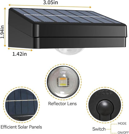 Solar Led Wall Light, Rgb Color Changing Spotlight